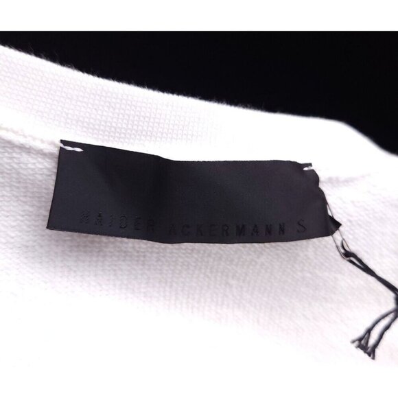 Haider Ackerman Perth Sweatshirt Size S Womens White $650 - Picture 10 of 12